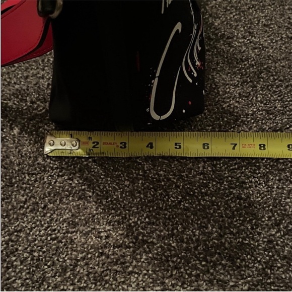 Christian Louboutin Artistic Black and Red Tote - Picture 10 of 11